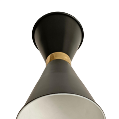 Fred Siyah Gold Oynar Başlı Metal Lamabder