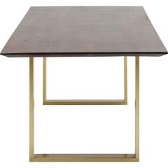 Symphony Dark Brass Masif Yemek Masası 90x180 cm