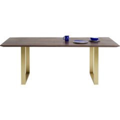 Symphony Dark Brass Masif Yemek Masası 90x180 cm