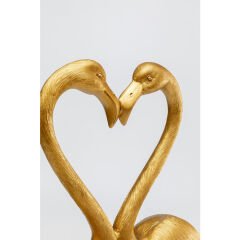 Flamingo Love Gold Dekoratif Obje 63cm