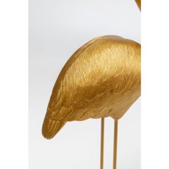 Flamingo Love Gold Dekoratif Obje 63cm