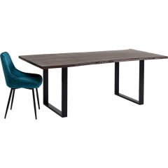 Harmony Dark Black Masif Yemek Masası 180x90 cm