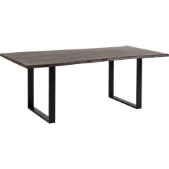 Harmony Dark Black Masif Yemek Masası 180x90 cm