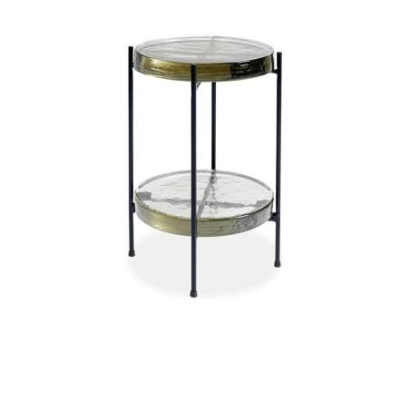 Kare Ice Double Side Table Black