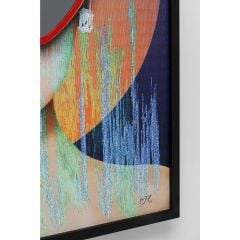 Framed Picture Heart Glasses 80x100cm