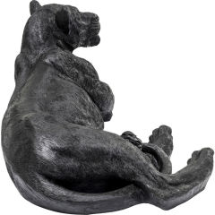 Lion Siyah Dekoratif Obje 52cm