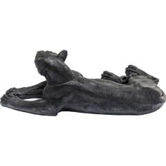 Lion Siyah Dekoratif Obje 52cm