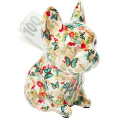 Money Box Dog Fiore 12cm Assorted