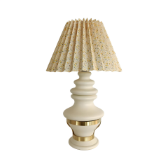 Asia Krem Polyester Abajur