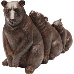 Relaxed Bear Family Dekoratif Obje