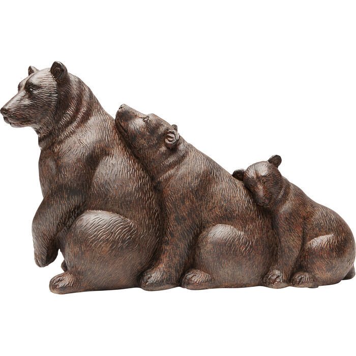 Relaxed Bear Family Dekoratif Obje