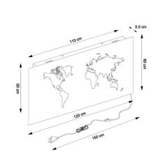 Illuminated Map LED Dekoratif Aydınlatma
