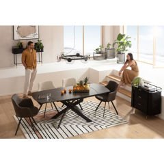 Extension Table Twist Black Çalışma Masası