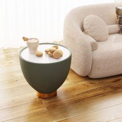 Side Table Endless Vegas Green Ø47cm