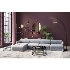 Corner Sofa Lucca Grey Left Kanepe