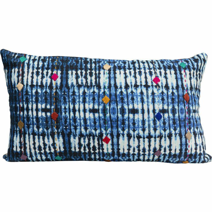 Desna Patchwork Mavi Pamuk Kırlent 60x35 cm