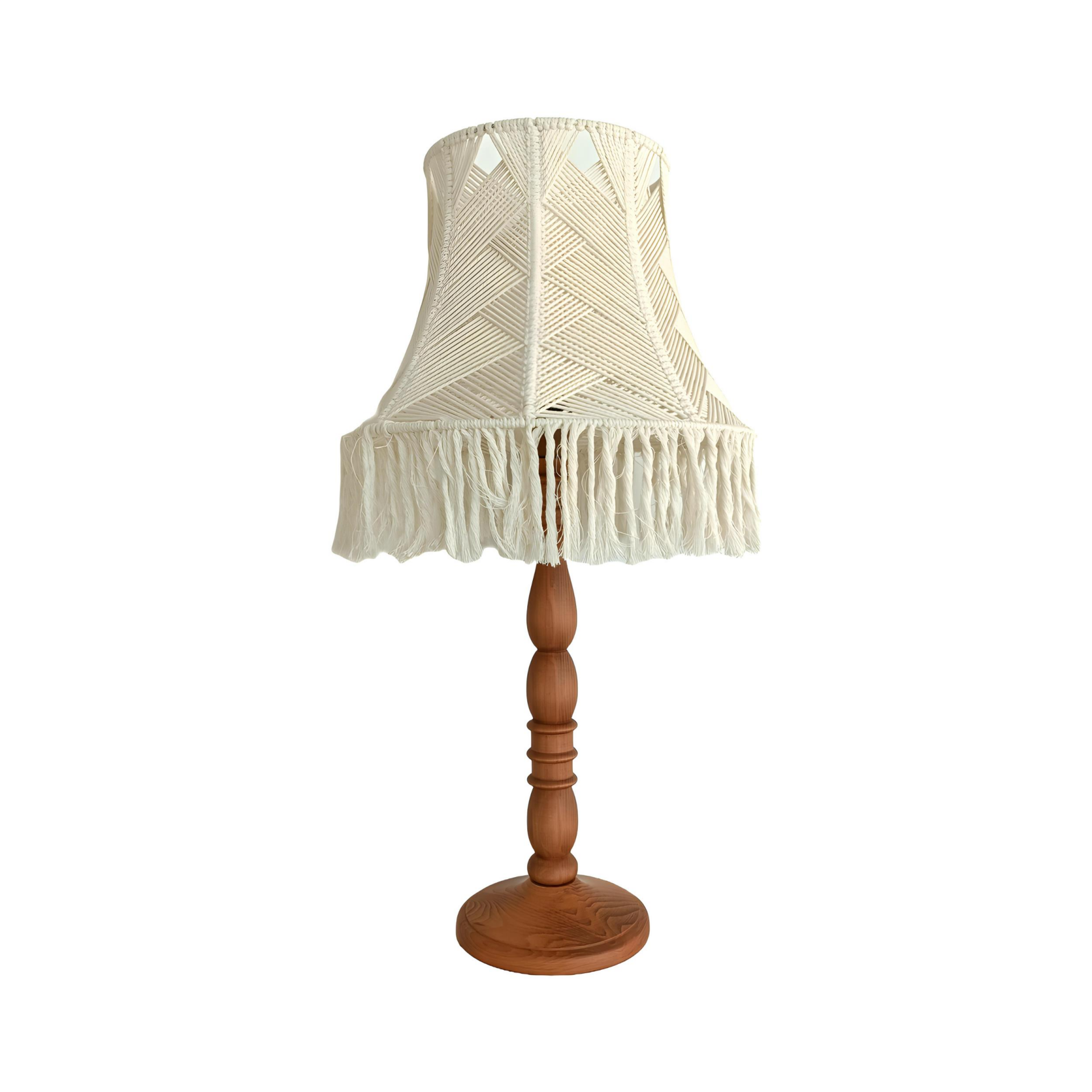 Bella Kahverengi Ahşap Abajur