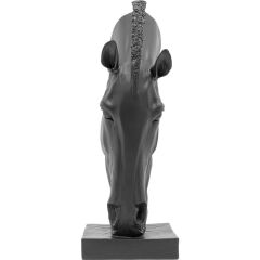 Horse Face Black Dekoratif Obje 57 cm