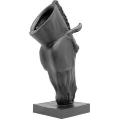Horse Face Black Dekoratif Obje 57 cm