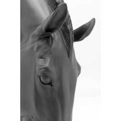 Horse Face Black Dekoratif Obje 57 cm