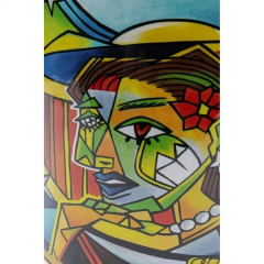Porcelain Pot Graffiti Art 27cm