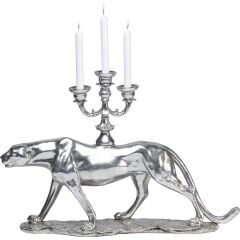 Candlestick Leopard 74 cm