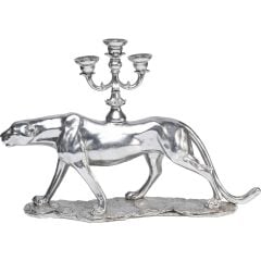 Candlestick Leopard 74 cm