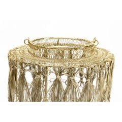 Hayat Gold Çelik Pirinç Kaplama Mumluk