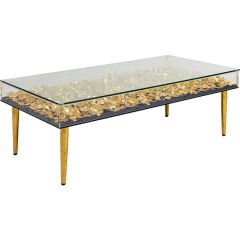Gold Flowers MDF Orta Sehpa