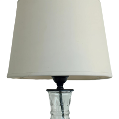 Celine Azur Mavi Cam Tasarım Abajur