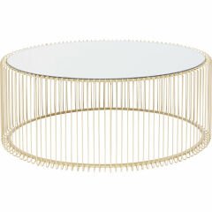 Wire Uno Brass Çelik Orta Sehpa