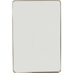 Rectangular Kavisli Pirinç Ayna