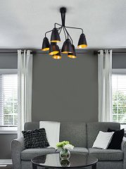 Bahar Retro Black Tasarım Avize - 1112