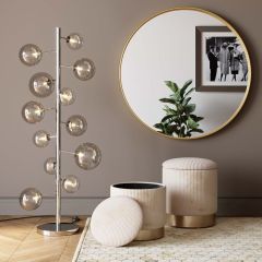 Stool Cherry Storage Cord 2'li Creme Tabure