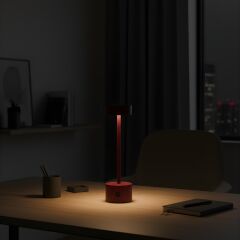 Larden Bordo Şarjlı Masa Lambası