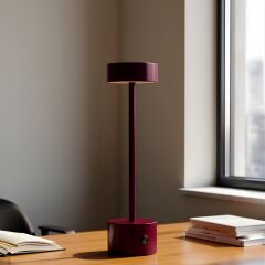 Larden Bordo Şarjlı Masa Lambası