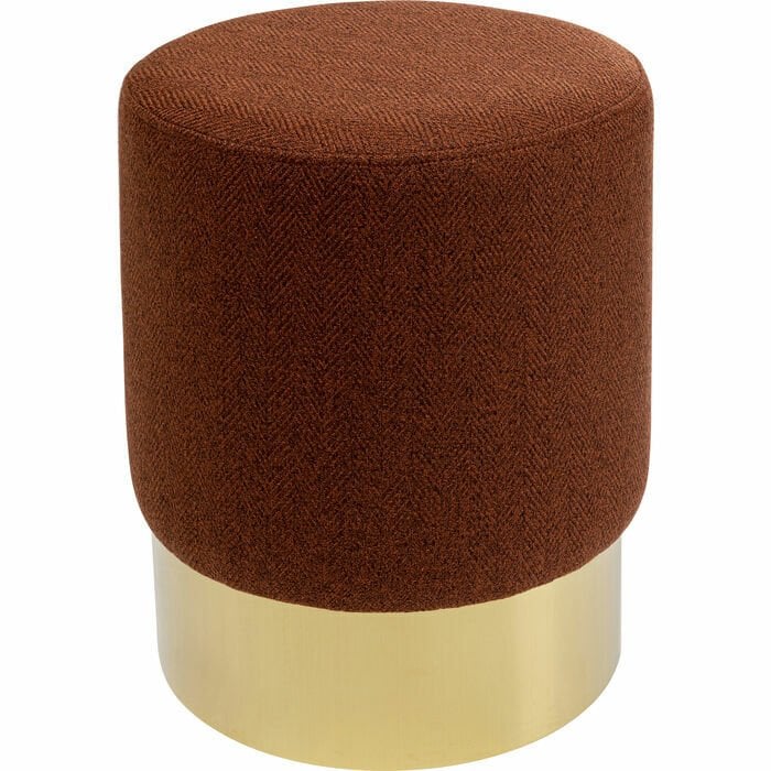 Stool Cherry Lina Brown Brass Tabure