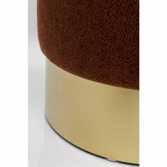 Stool Cherry Lina Brown Brass Tabure