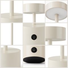 Larden Krem Şarjlı Masa Lambası