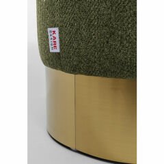 Stool Cherry Lina Green Brass Tabure