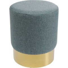 Stool Cherry Lina Light Blue Brass Tabure