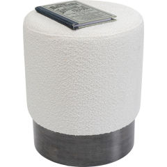Stool Cherry Boucle Cream Smoke Tabure