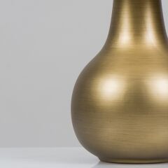 Vera Krem Başlıklı Eskitme Gold Modern Abajur