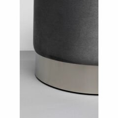 Stool Cherry Storage 2'li Grey Silver Tabure