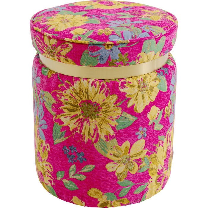 Stool Flower Fever Pink Ø39cm