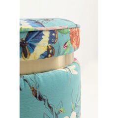 Stool Flower Fever Blue Ø39cm