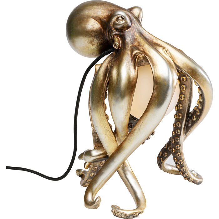 Animal Octopus Poliresin Masa Lambası