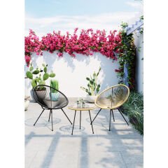 Acapulco Naturel Çelik Bahçe Sandalyesi