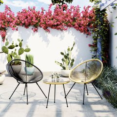 Acapulco Naturel Çelik Bahçe Sandalyesi