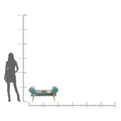 Bench Wing Flower Fever Blau 100cm